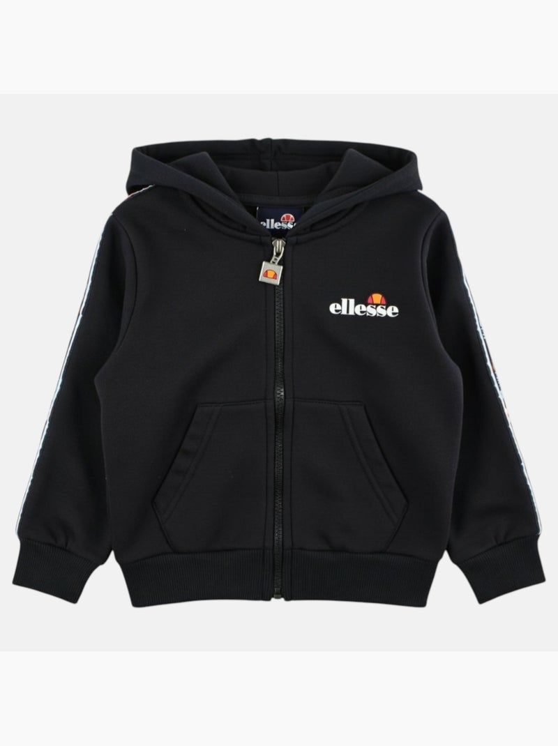Ellesse - Set 3 pezzi: T-shirt, giacca con cappuccio e pantalone da jogging bambino Nero - Kiabi