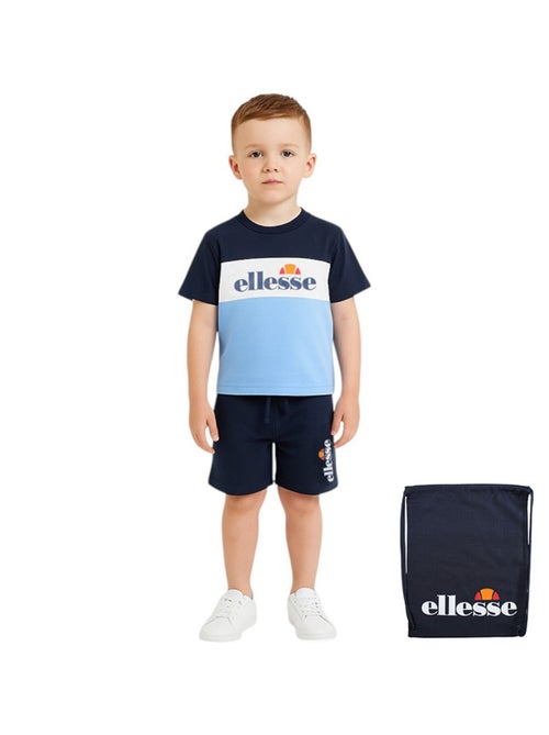 Ellesse - Set 3 pezzi: T-shirt, pantaloncini e zaino - Kiabi