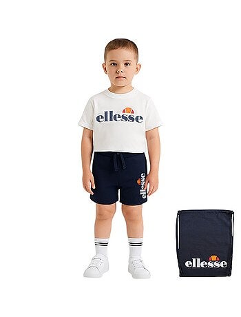 Ellesse - Set 3 pezzi: T-shirt, pantaloncini e zaino