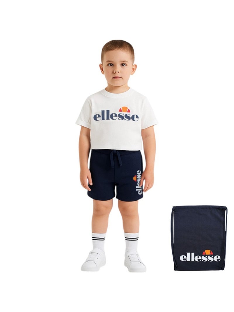 Ellesse - Set 3 pezzi: T-shirt, pantaloncini e zaino Blu marino - Kiabi