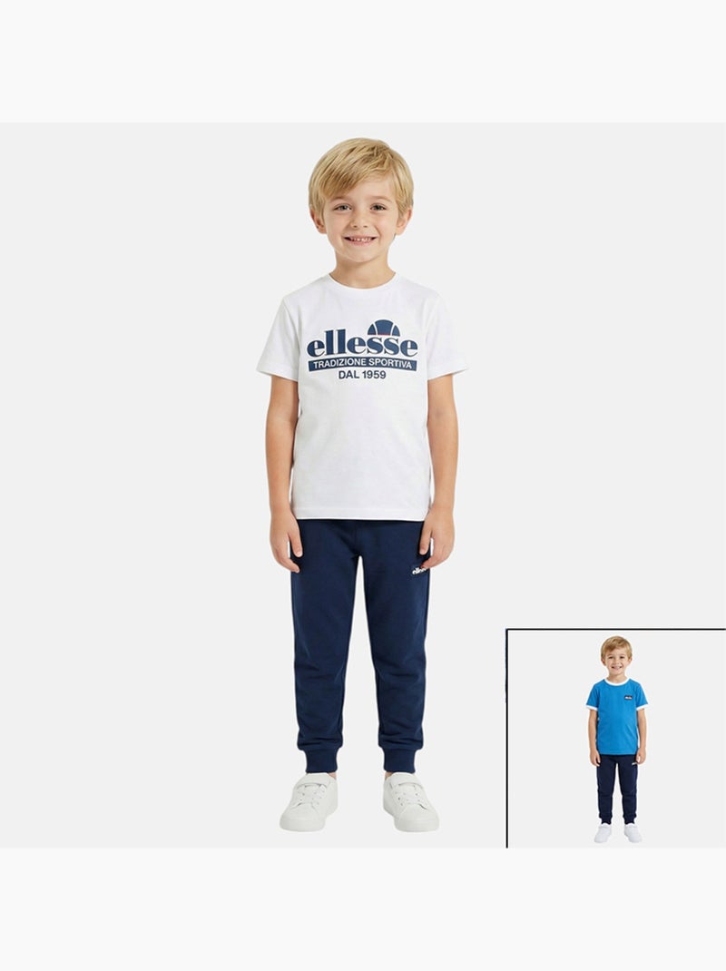 Ellesse - set composto da 2 magliette a maniche corte e pantaloni da jogging Bianco - Kiabi