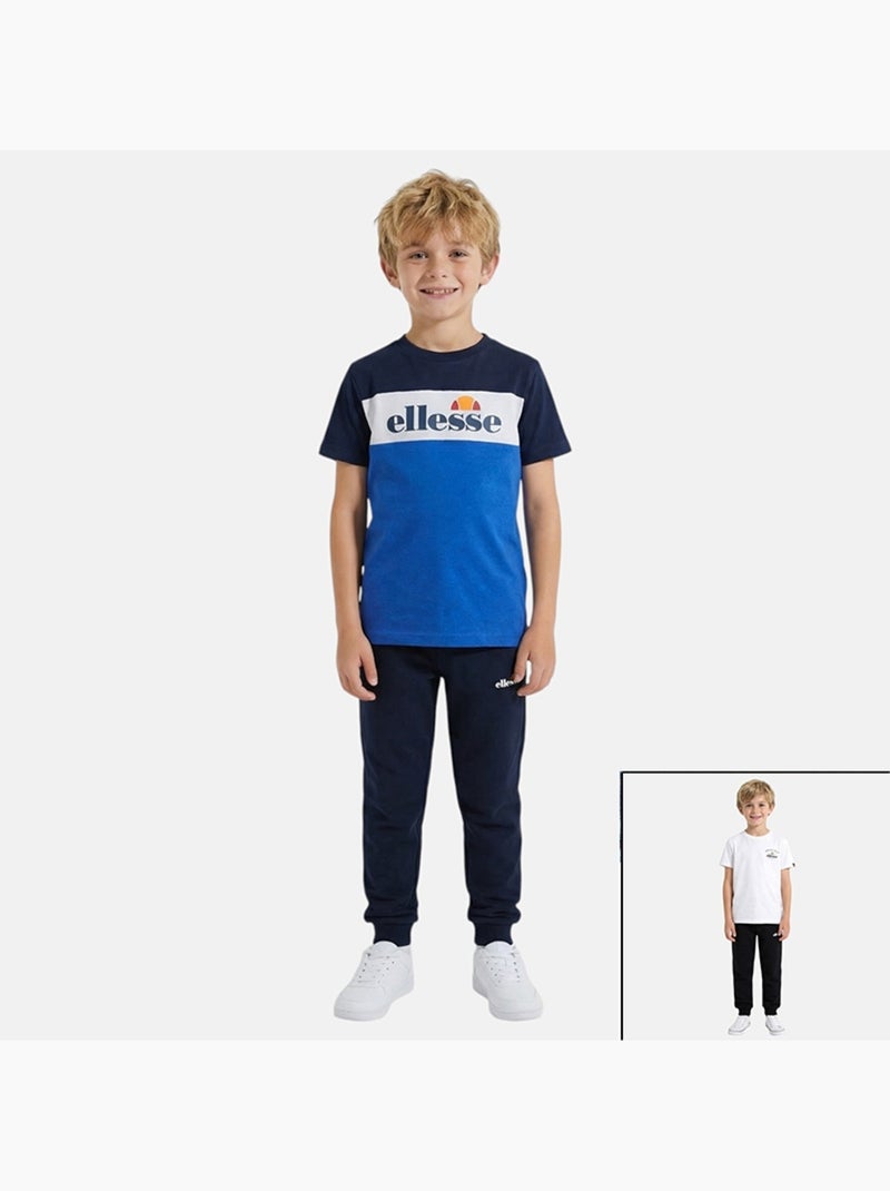 Ellesse - set composto da 2 magliette a maniche corte e pantaloni da jogging Blu - Kiabi