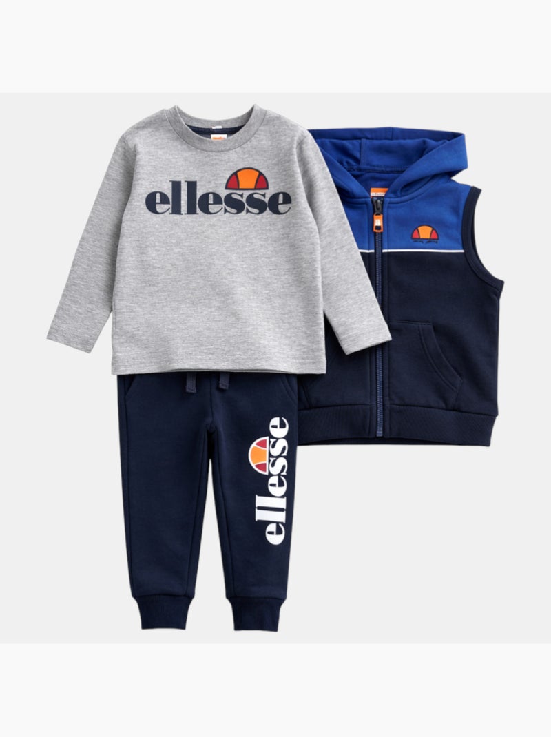 Ellesse - Set T-shirt e pantalone con piumino Blu marino - Kiabi