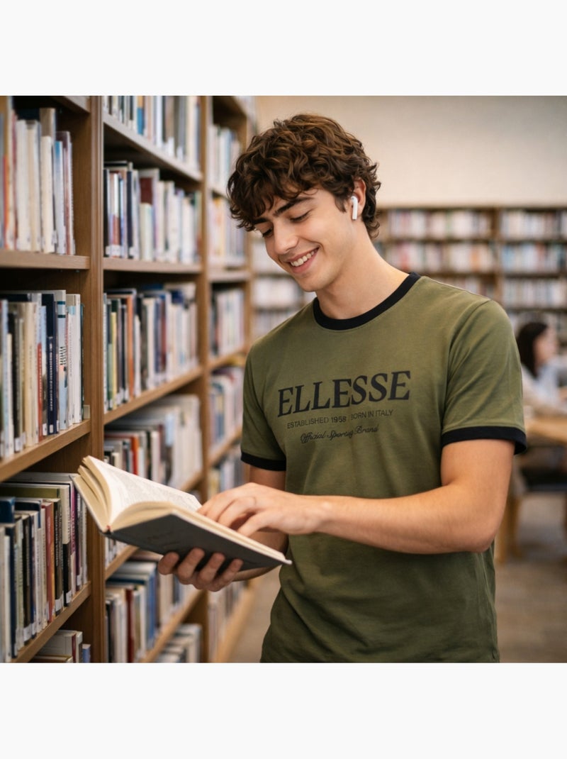 Ellesse - T shirt uomo a maniche corte Cachi - Kiabi