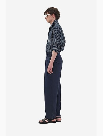 Embroidered striped long sleeve shirt giesto