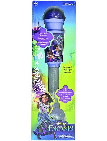 Encanto Trendy Microfono luminoso con altoparlante (auxin), melodie ed effetti sonori