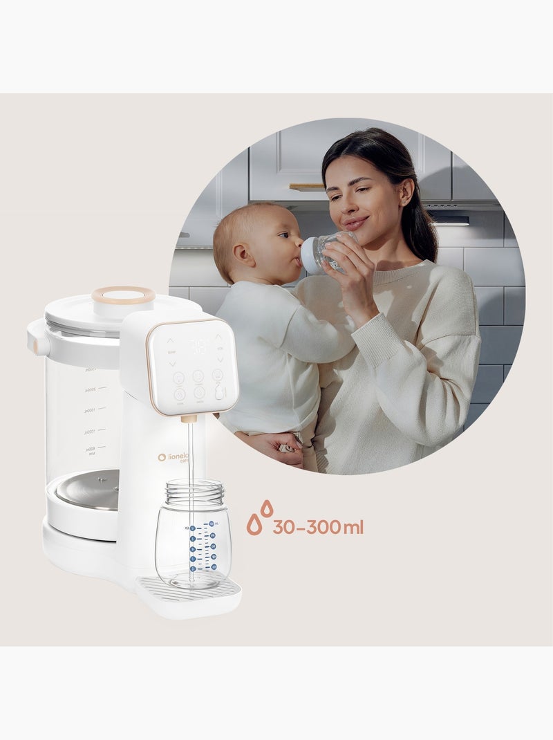 Erogatore acqua calda per neonati LIONELO Babypresto 2.0 - Lampada UV - 3L - 40-100°C Bianco - Kiabi