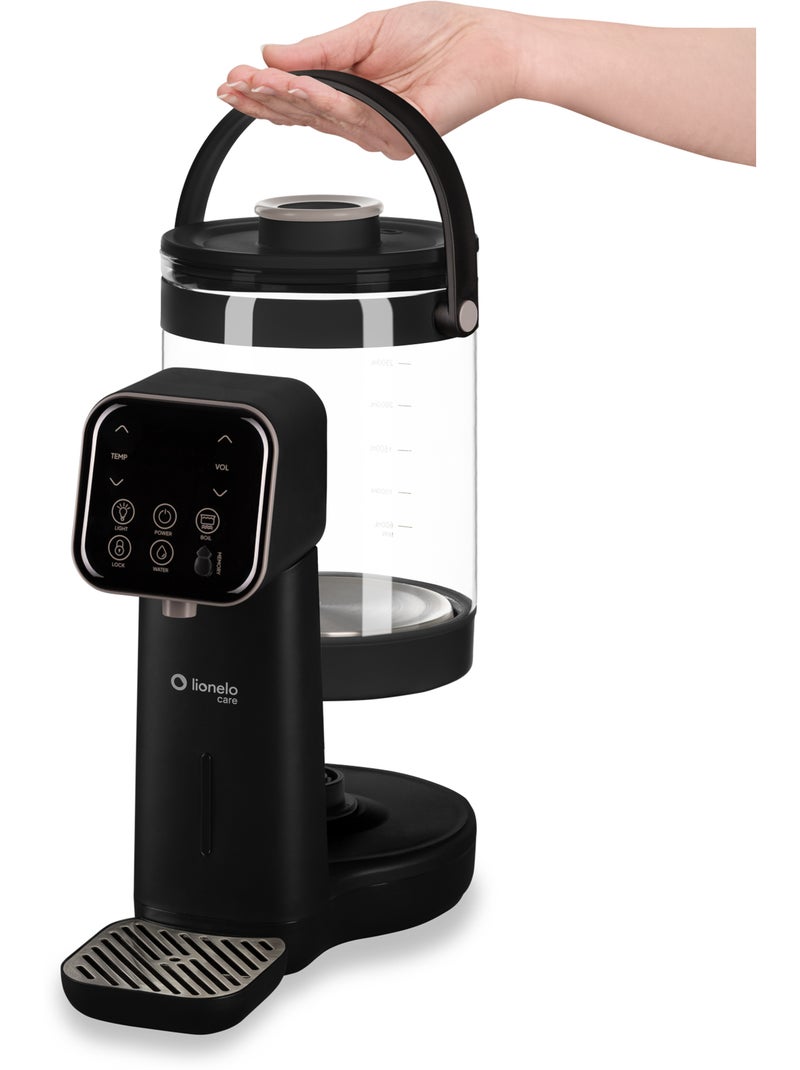 Erogatore acqua calda per neonati LIONELO Babypresto 2.0 - Lampada UV - 3L - 40-100°C Nero - Kiabi