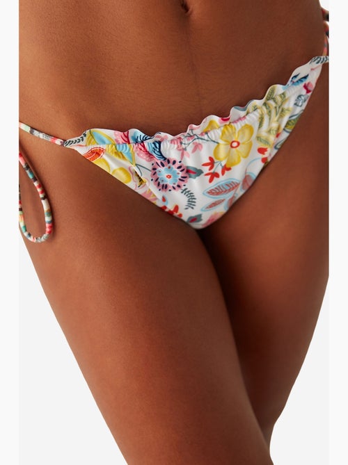 Escape slip bikini con stampa floreale e dettaglio volant penti - Kiabi