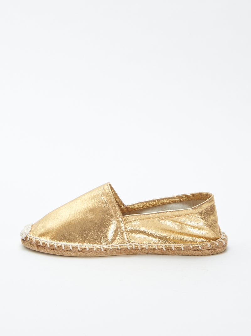Espadrillas argentate d'oro - Kiabi