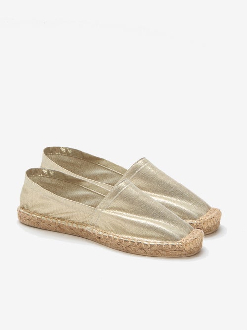 Espadrillas basse dorate - Kiabi