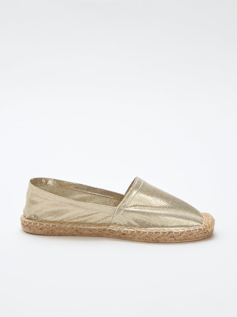 Espadrillas basse dorate Giallo - Kiabi