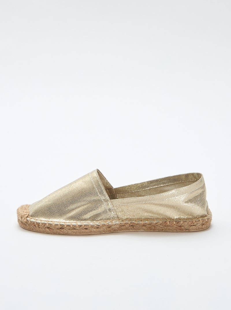 Espadrillas basse dorate Giallo - Kiabi
