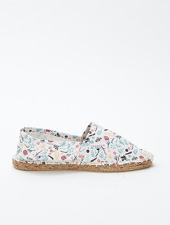 Espadrillas con motivo a fiori