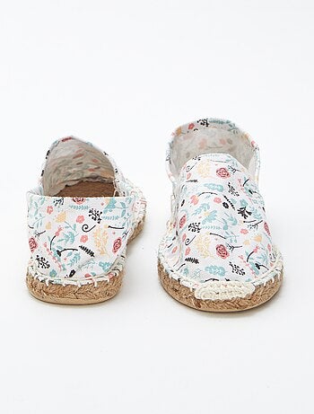 Espadrillas con motivo a fiori