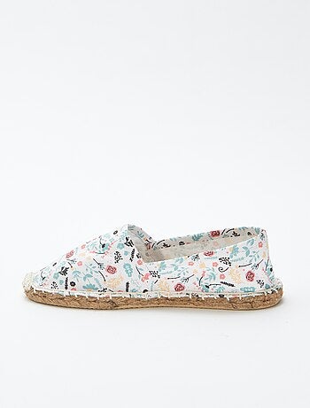 Espadrillas con motivo a fiori