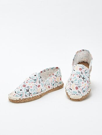 Espadrillas con motivo a fiori