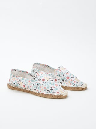 Espadrillas con motivo a fiori