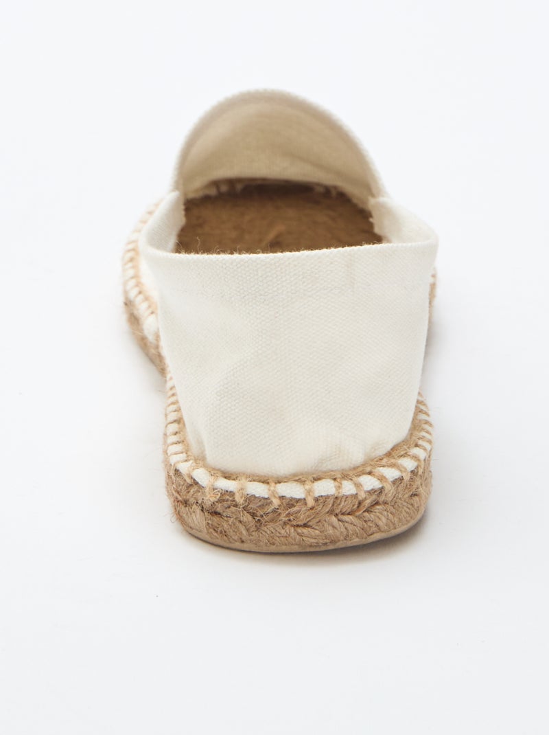 Espadrillas con motivo stampato Beige - Kiabi