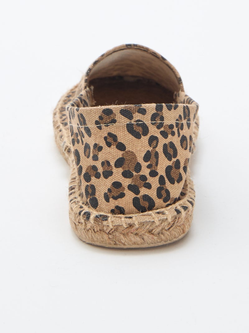 Espadrillas con motivo stampato Marrone - Kiabi