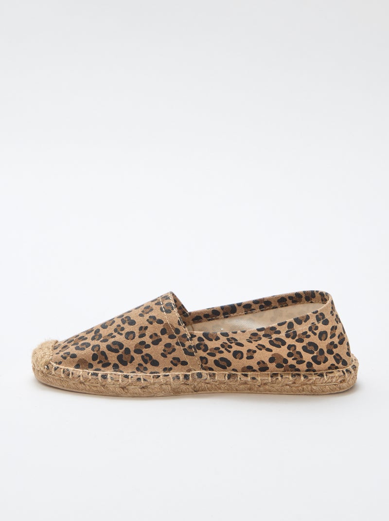 Espadrillas con motivo stampato Marrone - Kiabi