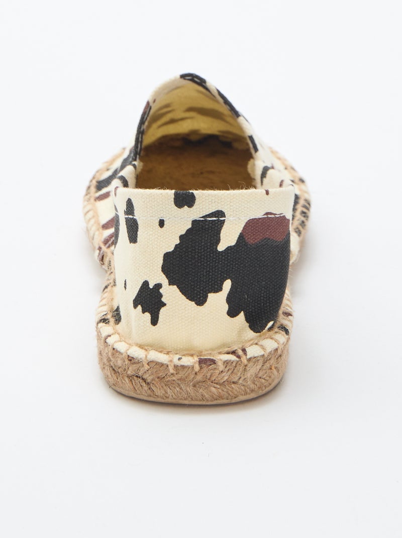 Espadrillas con motivo stampato Marrone - Kiabi