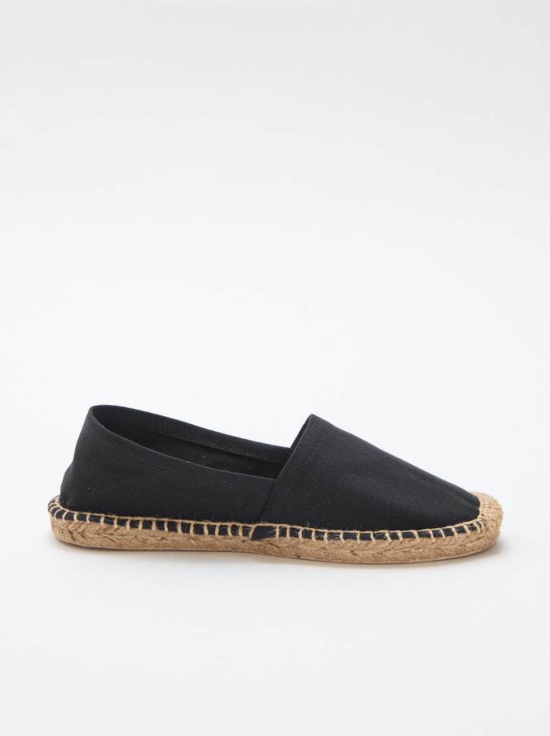 Espadrillas con motivo stampato Nero - Kiabi