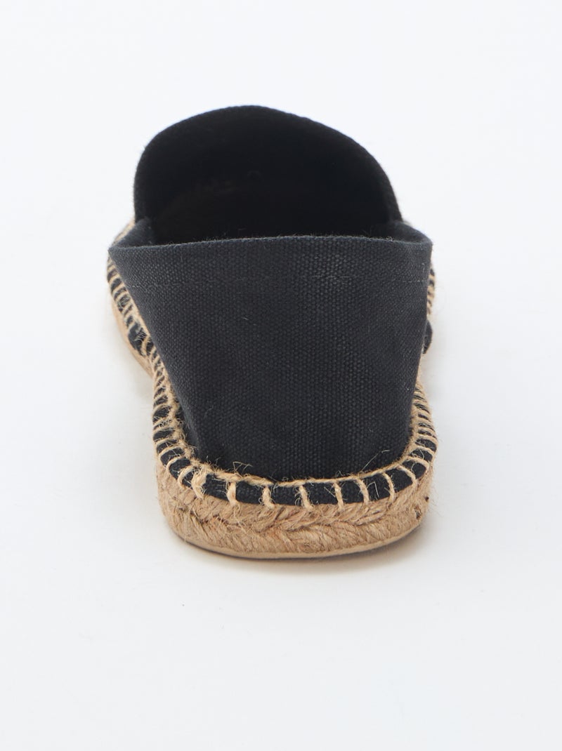 Espadrillas con motivo stampato Nero - Kiabi