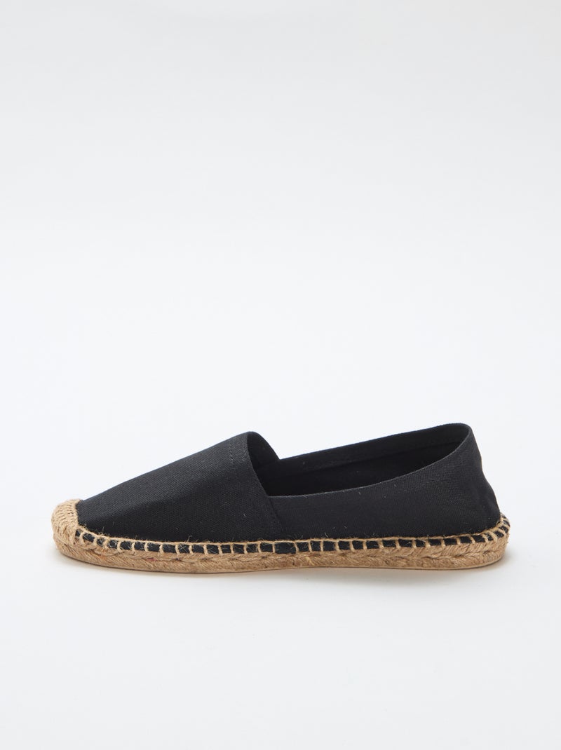 Espadrillas con motivo stampato Nero - Kiabi
