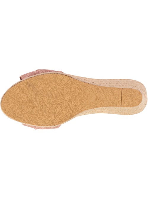 Espadrillas con tacco di 6 cm e punta aperta con fiocco  Isotoner - Kiabi