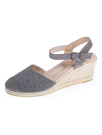 Espadrillas con tacco di 6 cm, suola ultraconfortevole e con memoria di forma