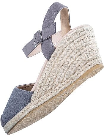 Espadrillas con tacco di 6 cm, suola ultraconfortevole e con memoria di forma