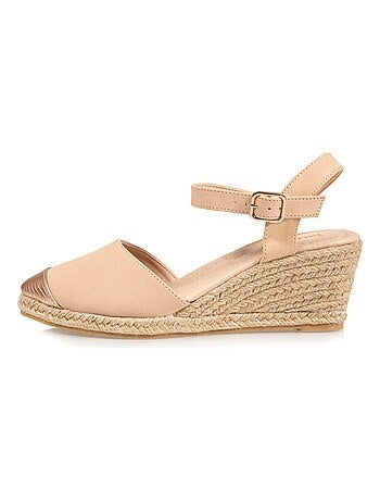 Espadrillas con tacco di 6 cm, suola ultraconfortevole e con memoria di forma Isotoner