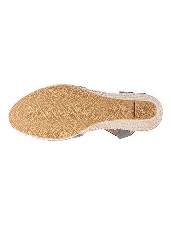Espadrillas con tacco di 6 cm, suola ultraconfortevole e con memoria di forma Isotoner