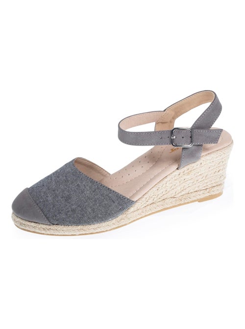 Espadrillas con tacco di 6 cm, suola ultraconfortevole e con memoria di forma  Isotoner - Kiabi