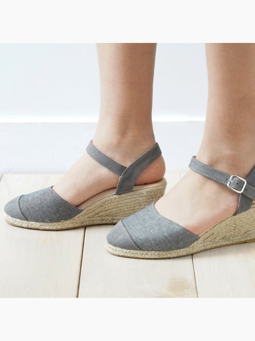 Espadrillas con tacco di 6 cm, suola ultraconfortevole e con memoria di forma  Isotoner - Kiabi