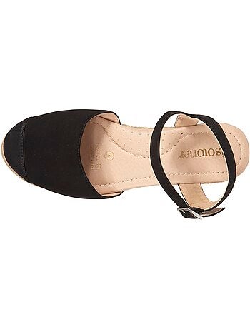 Espadrillas con tacco di 6 cm, suola ultraconfortevole e con memoria di forma Isotoner