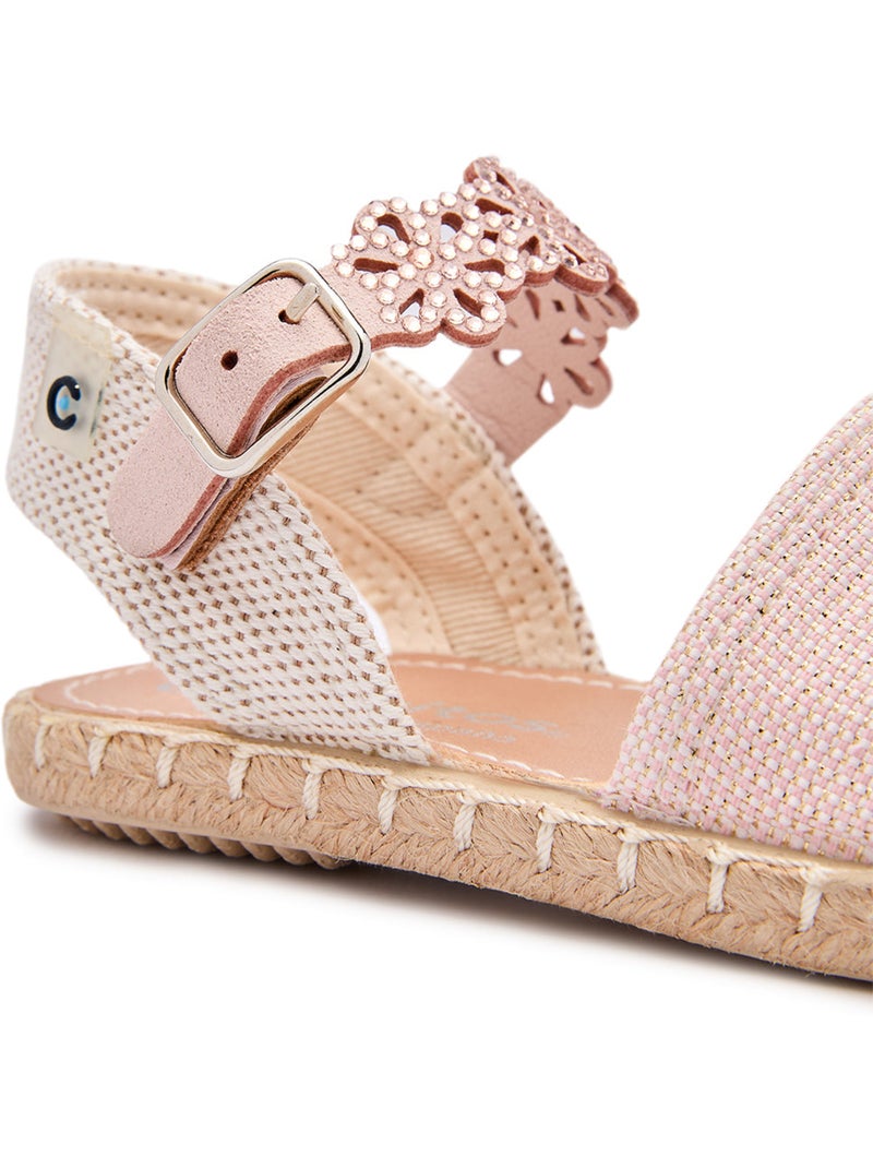 Espadrillas conguitos detalles florales Rosa - Kiabi