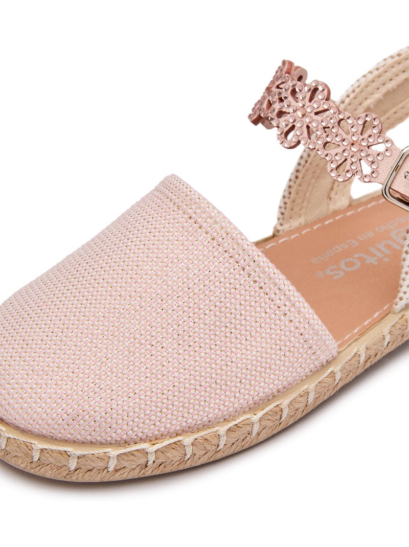 Espadrillas conguitos detalles florales Rosa - Kiabi