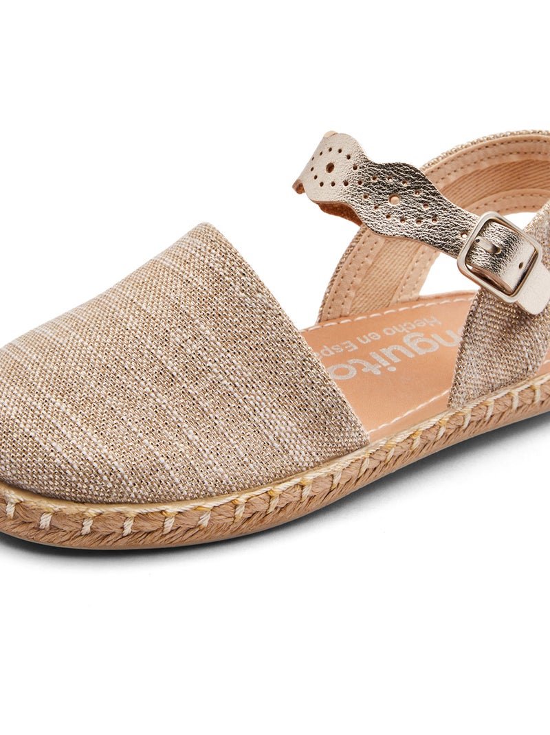 Espadrillas conguitos hebilla Oro - Kiabi