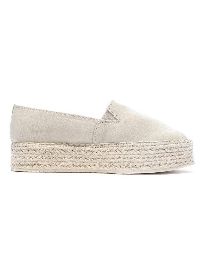 Espadrillas Donna Calvin Klein Jeans Flatform Ecru - Kiabi