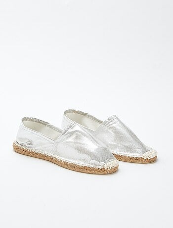 Espadrillas argentate