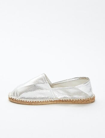 Espadrillas argentate