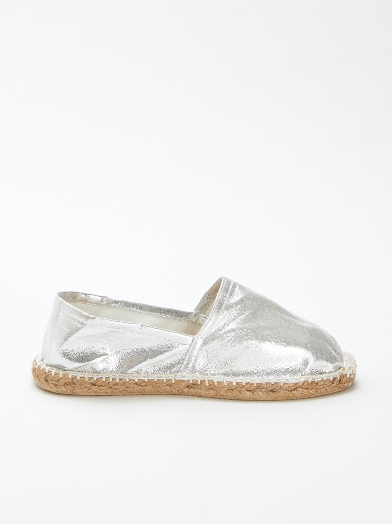Espadrillas dorate argento - Kiabi