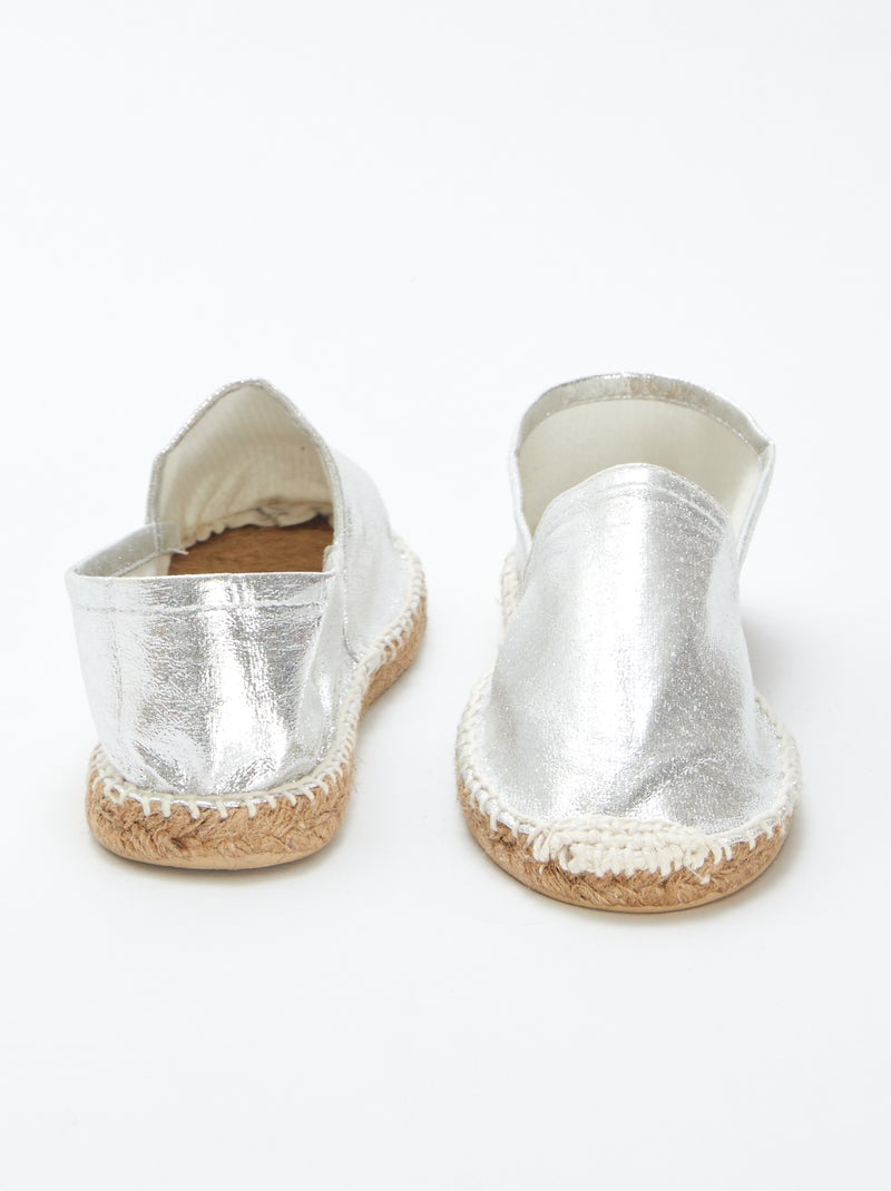 Espadrillas dorate argento - Kiabi