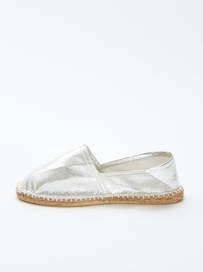 Espadrillas dorate argento - Kiabi