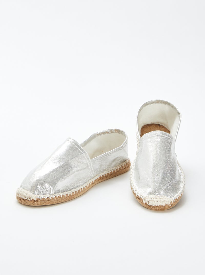 Espadrillas dorate argento - Kiabi