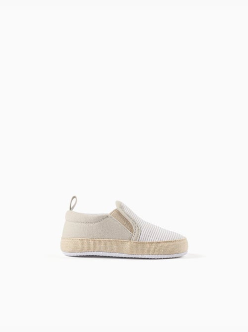 Espadrillas in canvas a righe - Kiabi