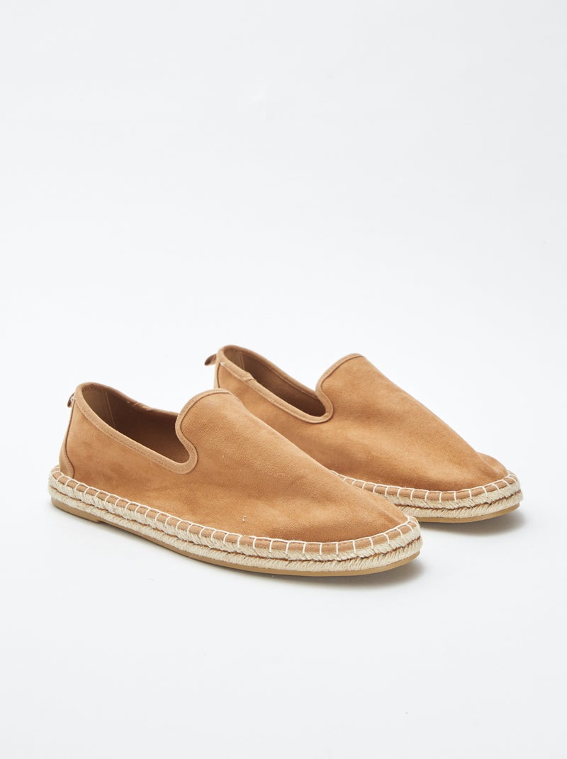 Espadrillas in finto camoscio - BEIGE - Kiabi