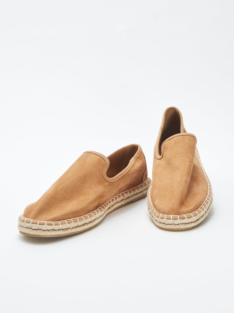 Espadrillas in finto camoscio - BEIGE - Kiabi